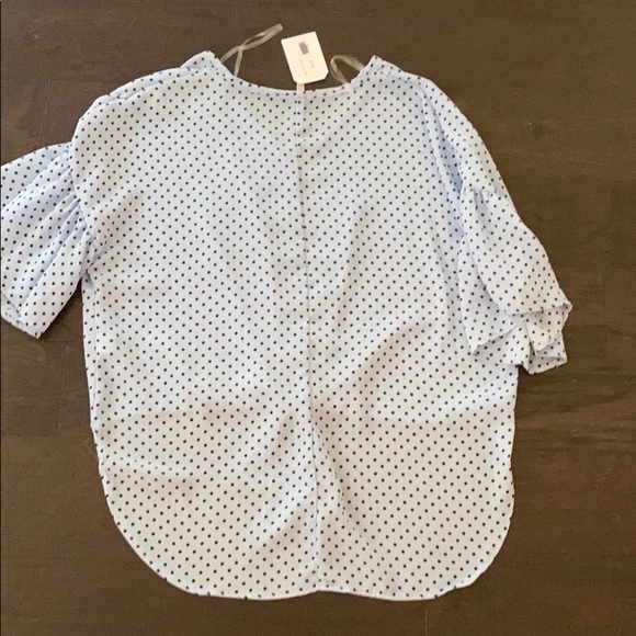 Flirty blue polka dot top - Picture 4 of 4